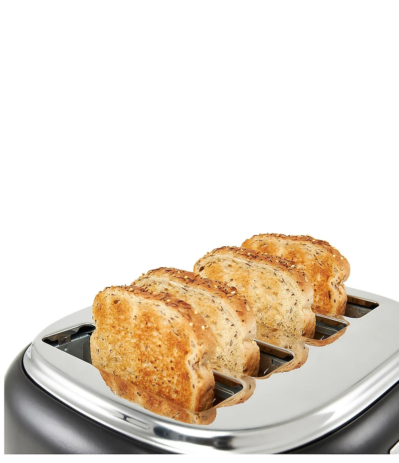 Haden Dorset 4 Slice Stainless Steel Wide Slot Control Settings Toaster