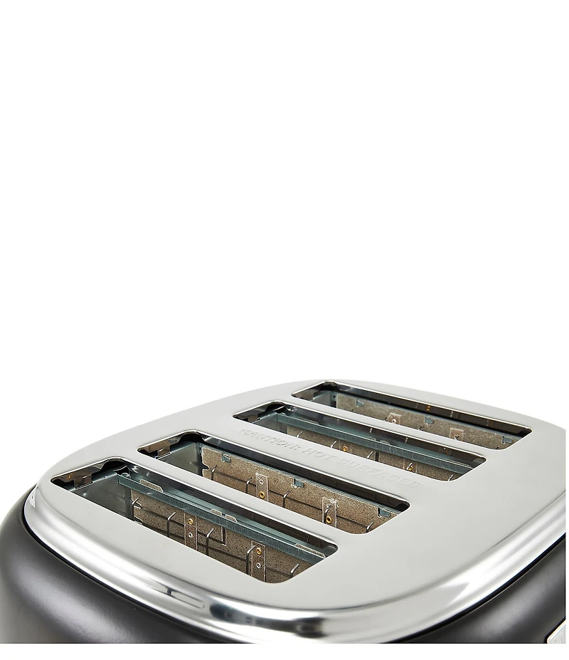 Haden Dorset 4 Slice Stainless Steel Wide Slot Control Settings Toaster