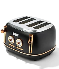 Haden Dorset 4 Slice Stainless Steel Wide Slot Control Settings Toaster