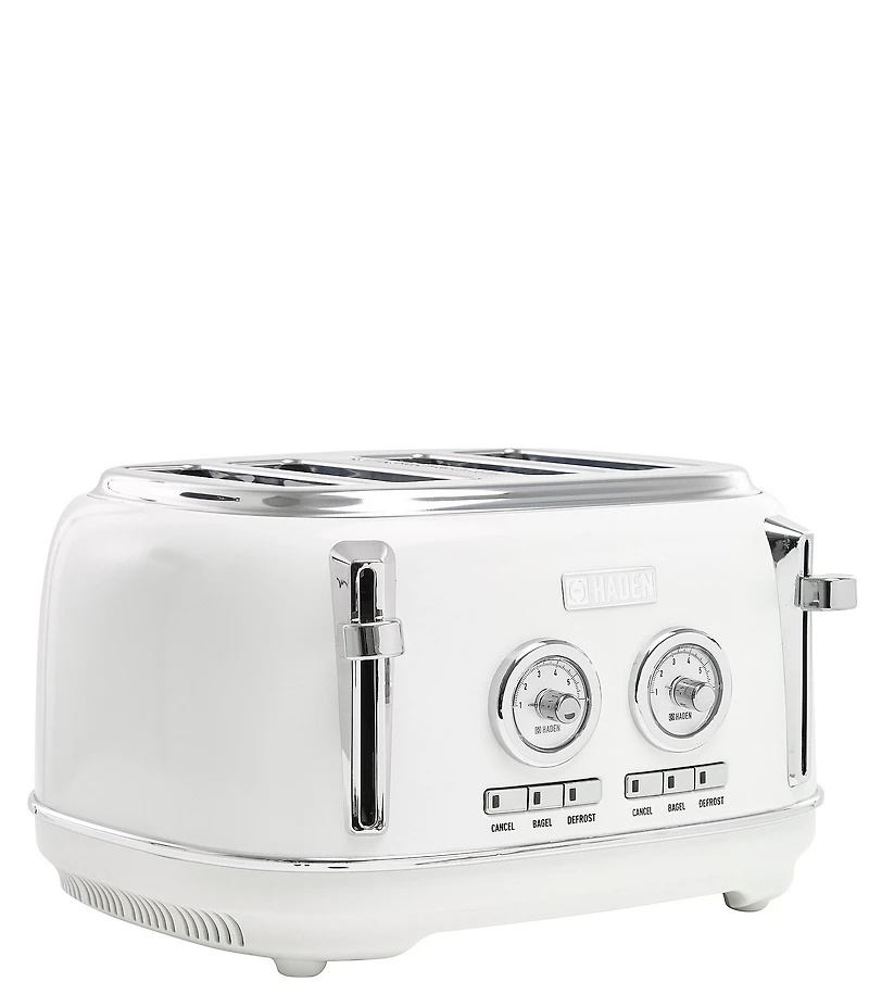 Haden Dorset 4 Slice Stainless Steel Wide Slot Control Settings Toaster