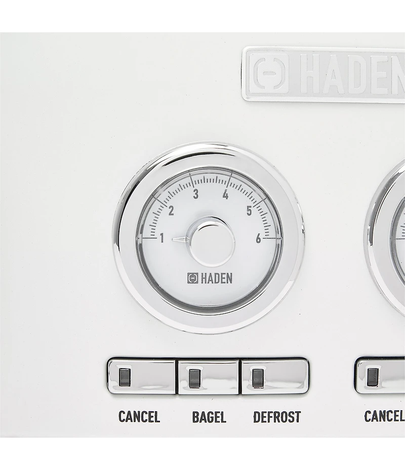 Haden Dorset 4 Slice Stainless Steel Wide Slot Control Settings Toaster