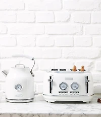 Haden Dorset 4 Slice Stainless Steel Wide Slot Control Settings Toaster