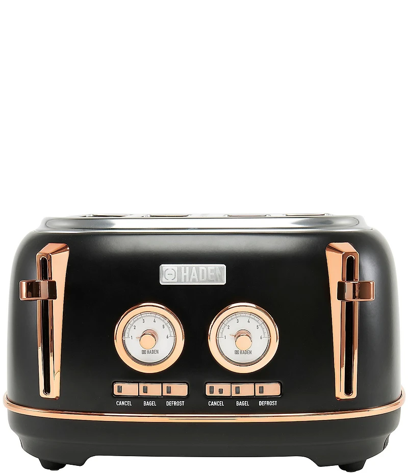 Haden Dorset 4 Slice Stainless Steel Wide Slot Control Settings Toaster