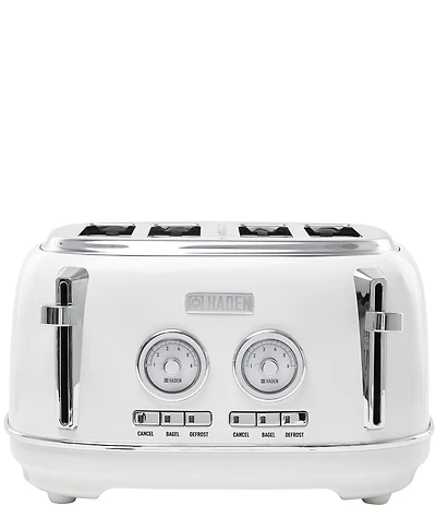 Haden Dorset 4 Slice Stainless Steel Wide Slot Control Settings Toaster