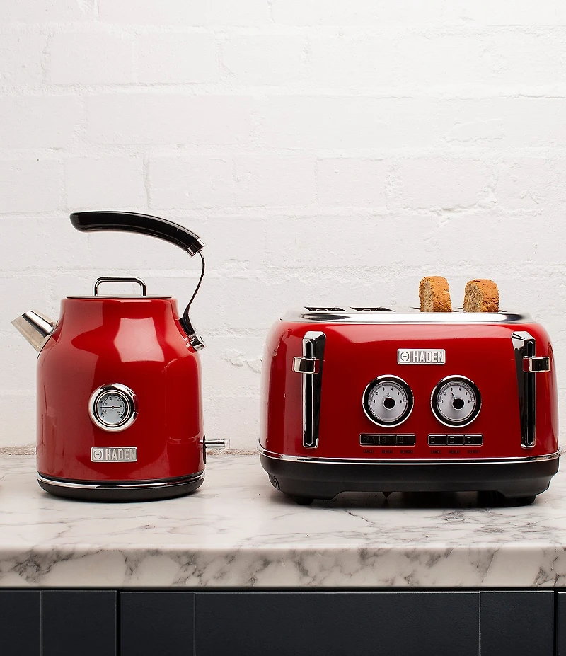 Haden Dorset 4-Slice Toaster Wide Slot with Removable Crumb Tray