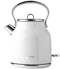 Haden Heritage 1.7 Liter (7 Cup) Cordless Stainless Steel Electric Kettle with Auto Shut-Off and Boil-Dry Protection