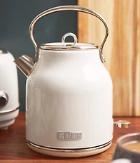 Haden Heritage 1.7 Liter (7 Cup) Cordless Stainless Steel Electric Kettle with Auto Shut-Off and Boil-Dry Protection