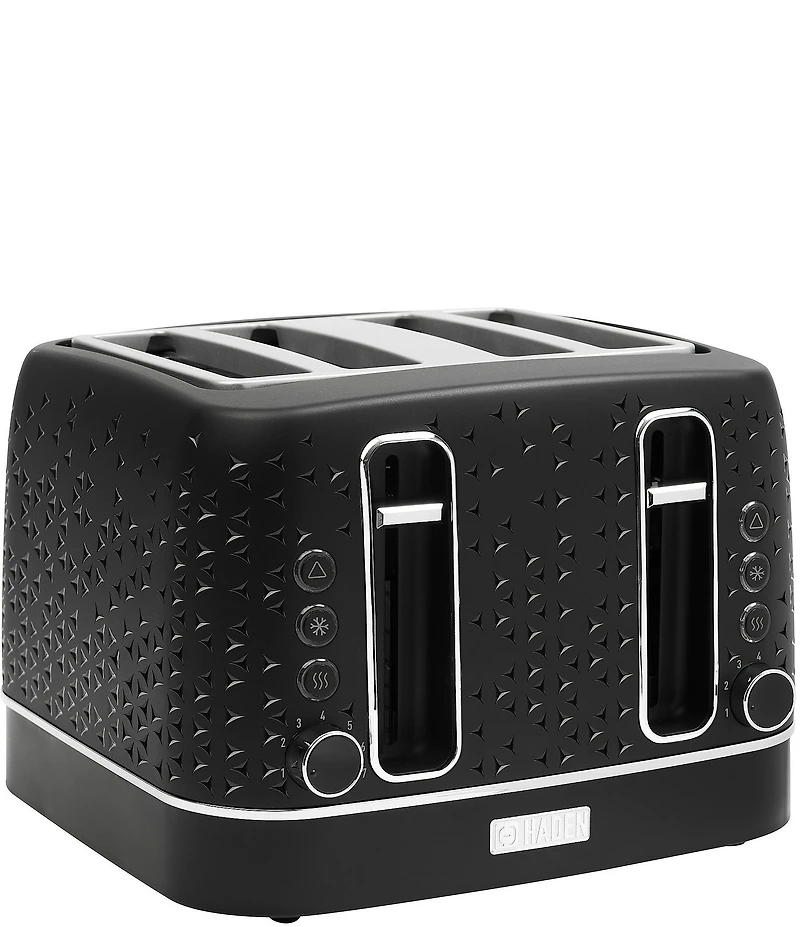 Haden Starbeck 4 Slice Toaster Wide Slot with Removable Crumb Tray, Variable Browning Control, and Settings