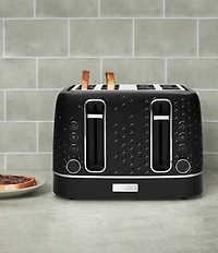 Haden Starbeck 4 Slice Toaster Wide Slot with Removable Crumb Tray, Variable Browning Control, and Settings