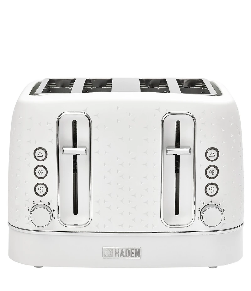 Haden Starbeck 4 Slice Toaster Wide Slot with Removable Crumb Tray, Variable Browning Control, and Settings