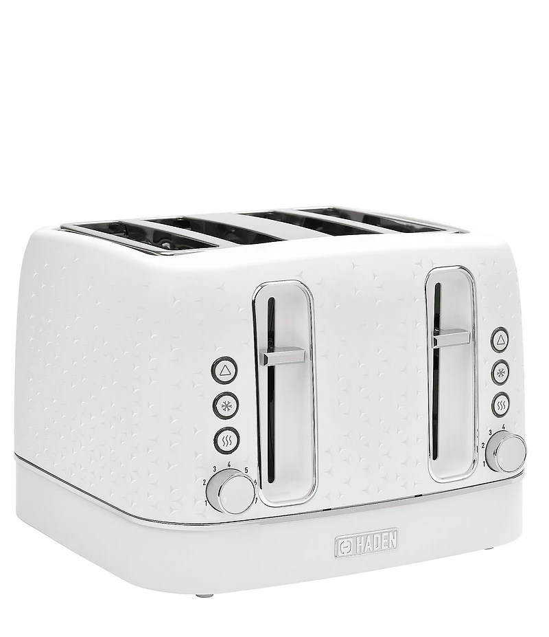 Haden Starbeck 4 Slice Toaster Wide Slot with Removable Crumb Tray, Variable Browning Control, and Settings