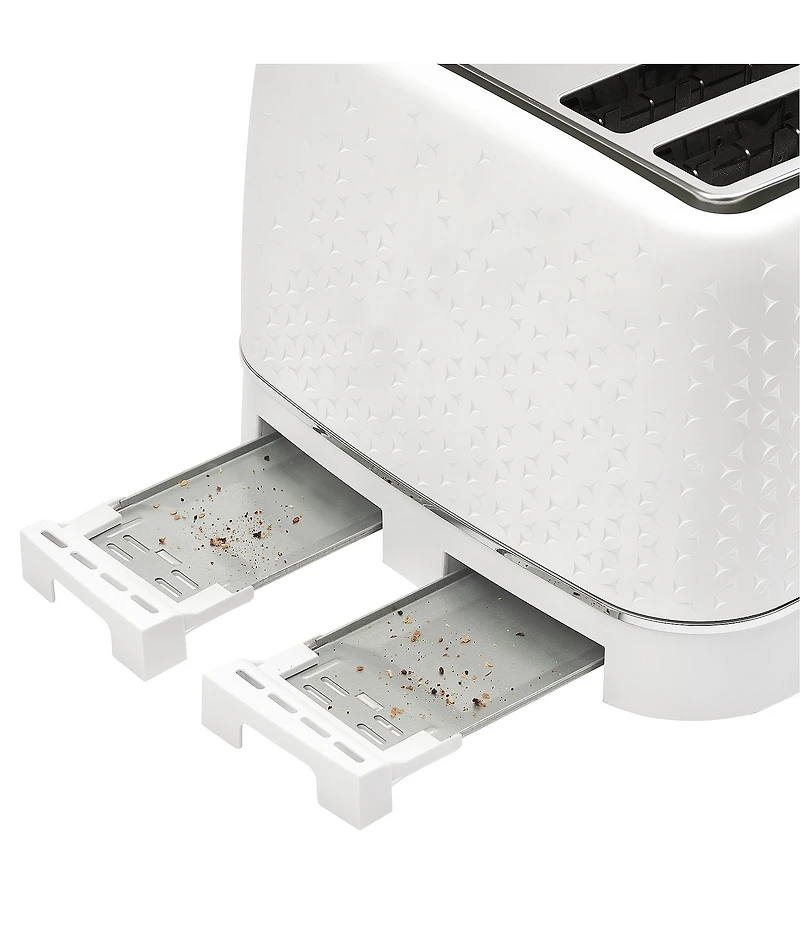 Haden Starbeck 4 Slice Toaster Wide Slot with Removable Crumb Tray, Variable Browning Control, and Settings