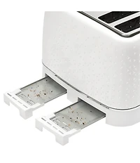 Haden Starbeck 4 Slice Toaster Wide Slot with Removable Crumb Tray, Variable Browning Control, and Settings