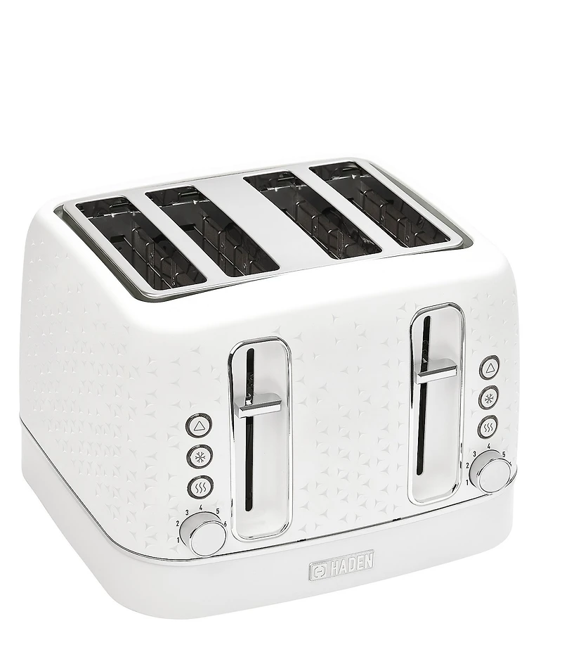 Haden Starbeck 4 Slice Toaster Wide Slot with Removable Crumb Tray, Variable Browning Control, and Settings