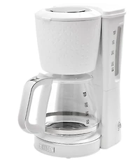 Haden Starbeck Coffee Drip Coffee Maker 1.5 Liter 10 Cup Coffee Machine, Textured PP/ABS Body with Glass Coffee Carafe