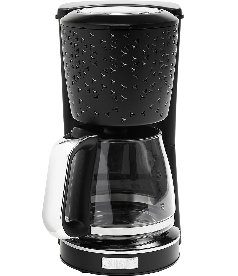Haden Starbeck Coffee Drip Coffee Maker 1.5 Liter 10 Cup Coffee Machine, Textured PP/ABS Body with Glass Coffee Carafe