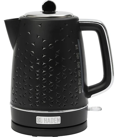 Haden Starbeck Kettle 1.7 Liter Textured PP/ABS Body, Cordless Electric Kettle with Auto Shut-Off and Boil-Dry