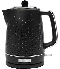 Haden Starbeck Kettle 1.7 Liter Textured PP/ABS Body, Cordless Electric Kettle with Auto Shut-Off and Boil-Dry