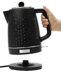 Haden Starbeck Kettle 1.7 Liter Textured PP/ABS Body, Cordless Electric Kettle with Auto Shut-Off and Boil-Dry