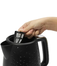 Haden Starbeck Kettle 1.7 Liter Textured PP/ABS Body, Cordless Electric Kettle with Auto Shut-Off and Boil-Dry