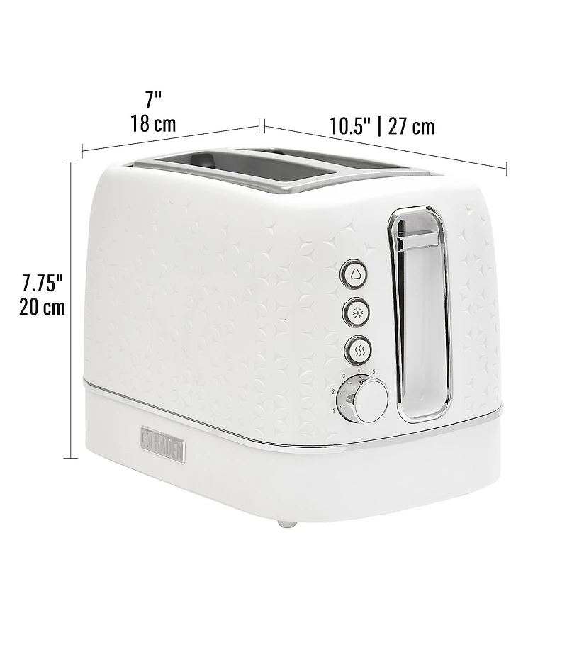 Haden Starbeck Starbeck 2 Slice Toaster Wide Slot with Removable Crumb Tray, Variable Browning Control, and Settings