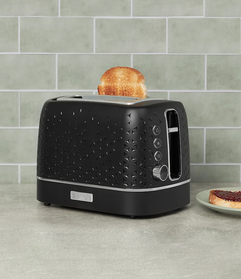 Haden Starbeck Starbeck 2 Slice Toaster Wide Slot with Removable Crumb Tray, Variable Browning Control, and Settings