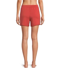 Half Moon by Modern Movement Knit Drawstring Tie Closure Coordinating Lounge Shorts