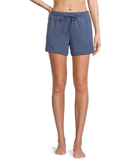 Half Moon by Modern Movement Knit Drawstring Tie Closure Coordinating Lounge Shorts