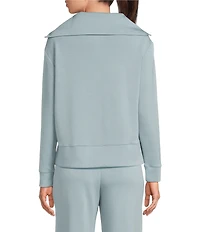 Half Moon by Modern Movement Coordinating Long Sleeve Half-Zip Pullover