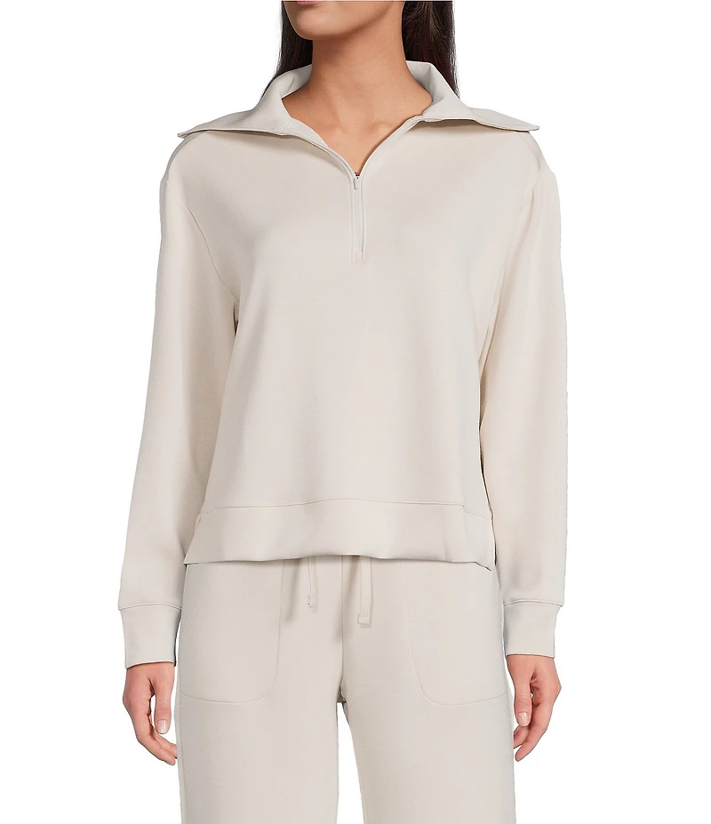 Half Moon by Modern Movement Coordinating Long Sleeve Half-Zip Pullover