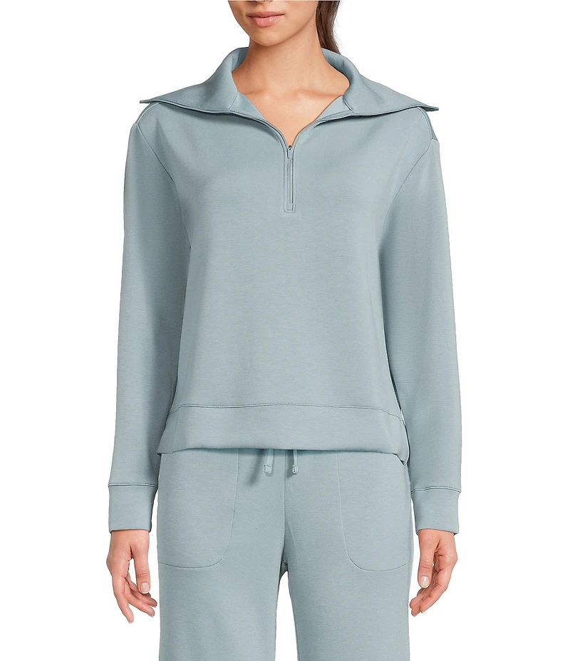 Half Moon by Modern Movement Coordinating Long Sleeve Half-Zip Pullover