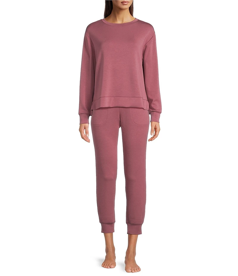 Half Moon By Modern Movement Scuba Knit Drawstring Tie Coordinating Lounge Pants