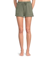 Half Moon by Modern Movement Scuba Knit Drawstring Tie Lounge Sleep Shorts
