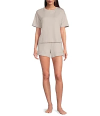 Half Moon by Modern Movement Scuba Knit Drawstring Tie Lounge Sleep Shorts