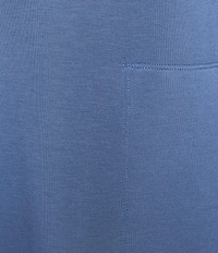 Half Moon by Modern Movement Short Sleeve Crew Neck Scuba Knit Tunic
