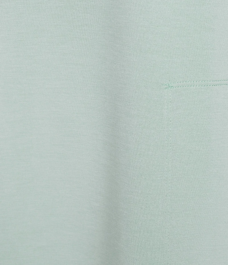 Half Moon by Modern Movement Short Sleeve Crew Neck Scuba Knit Tunic
