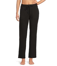 Half Moon by Modern Movement Solid Jersey Knit Drawstring Tie Coordinating Slim Lounge Pants