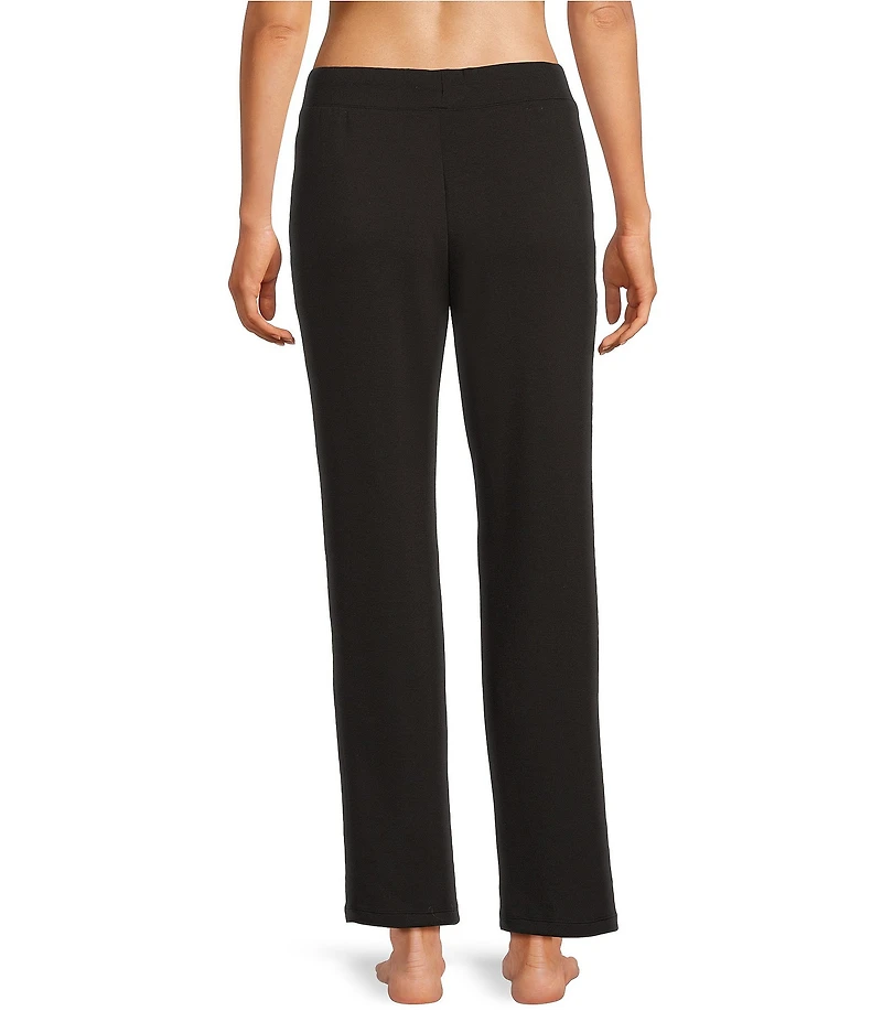 Half Moon by Modern Movement Solid Jersey Knit Drawstring Tie Coordinating Slim Lounge Pants