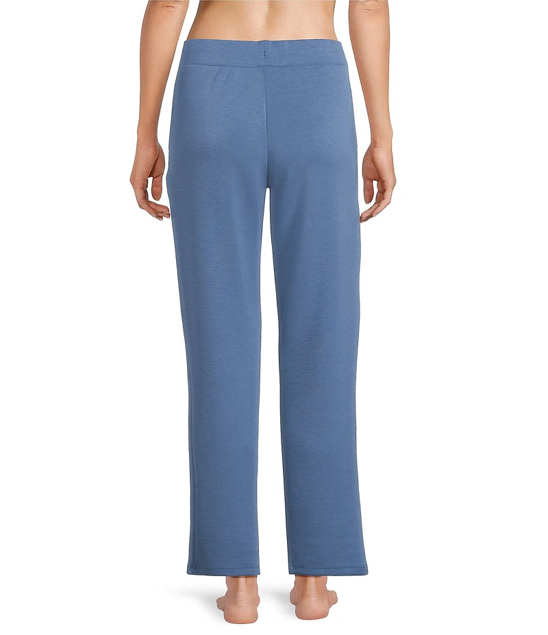 Half Moon by Modern Movement Solid Jersey Knit Drawstring Tie Coordinating Slim Lounge Pants