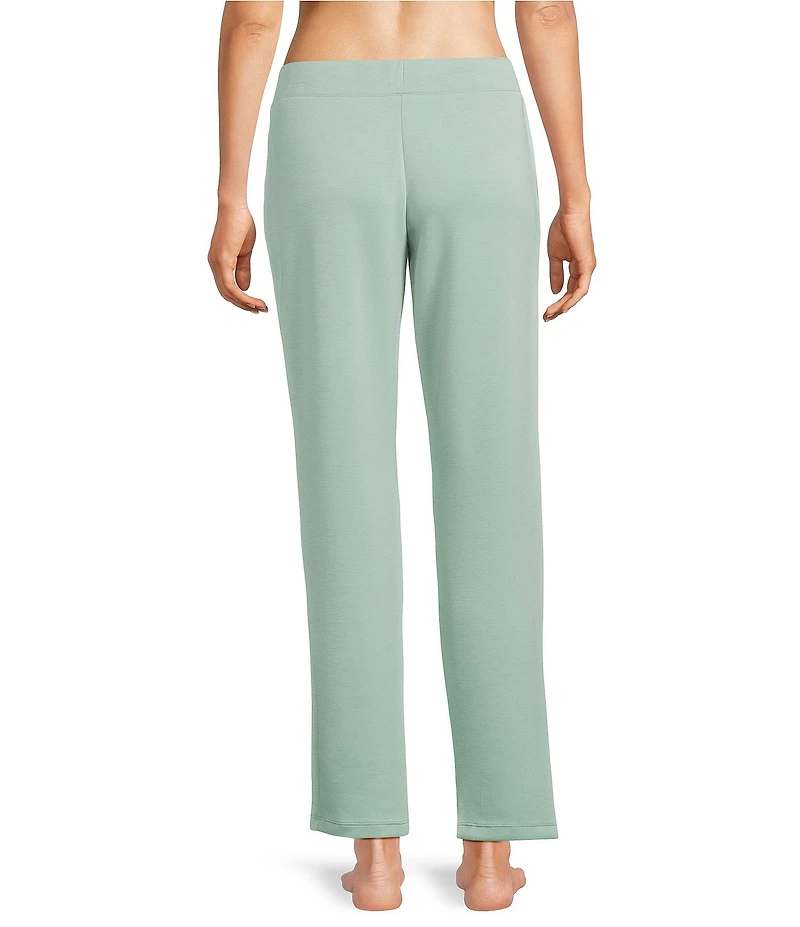 Half Moon by Modern Movement Solid Jersey Knit Drawstring Tie Coordinating Slim Lounge Pants