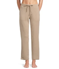 Half Moon by Modern Movement Solid Jersey Knit Drawstring Tie Coordinating Slim Lounge Pants