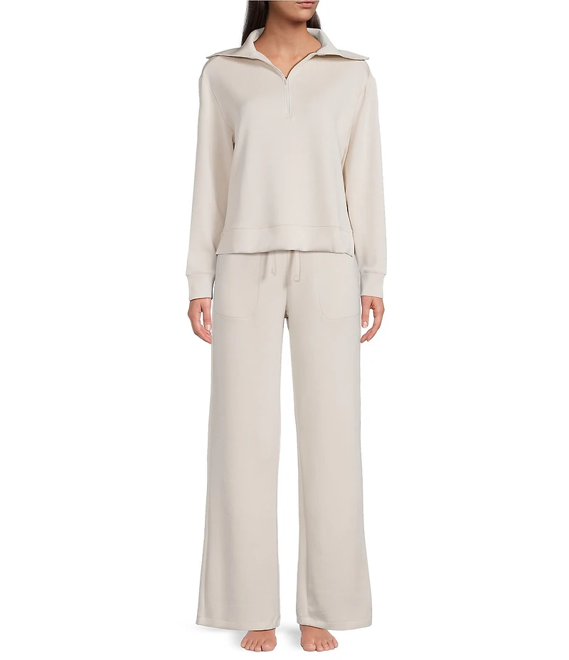 Half Moon by Modern Movement Wide Leg Scuba Knit Coordinating Pants