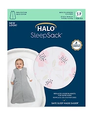 HALO® Baby Girls Newborn-18 Months Sleep Bag Wearable Blanket - Blush Wildflower