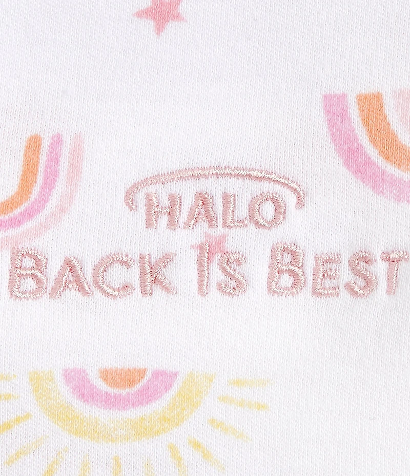 HALO Baby Girls Sunshine Rainbows SleepSack® Wearable Blanket
