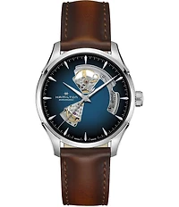 Hamilton Jazzmaster Open Heart Auto Caliber Automatic Brown Leather Strap Watch