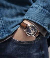 Hamilton Jazzmaster Open Heart Auto Caliber Automatic Brown Leather Strap Watch