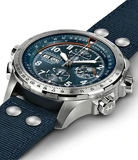 Hamilton Men's Khaki Aviation X-Wind Automatic Chronograph Blue Textile Strap Watch