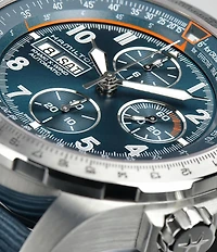 Hamilton Men's Khaki Aviation X-Wind Automatic Chronograph Blue Textile Strap Watch