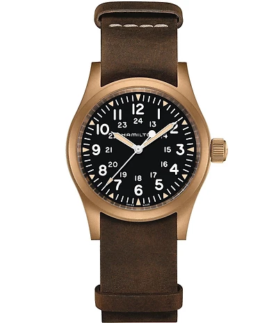 Hamilton Men's Khaki Field Mechanical NATO Strap Bracelet Watch