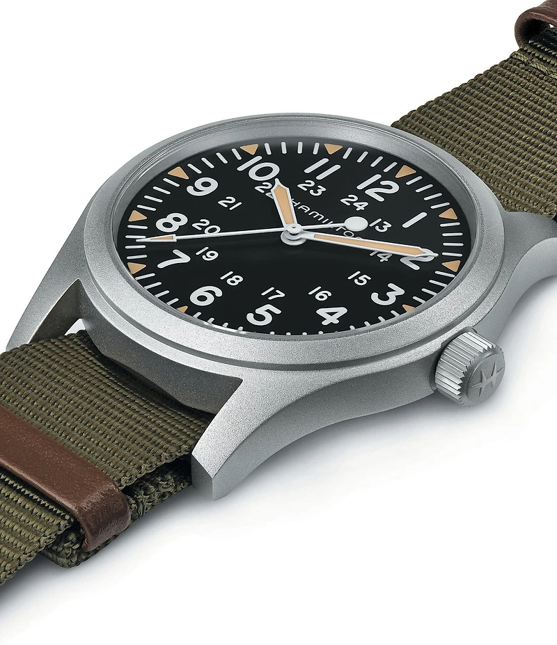 Hamilton Men's Khaki Field Mechanical NATO Strap Automatic Bracelet Watch
